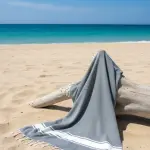 فوطة البحر "سمبل" التقليدية: أناقة البساطة ودفء الطبيعة من حرفة "الدرازة" في آسفي / Serviette de plage