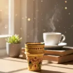 Verre à la gravure marocaine ** كأس النقش المغربي