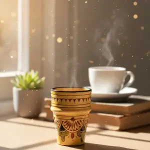 Verre à la gravure marocaine ** كأس النقش المغربي