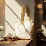 Tote bag brodé à la main ** حقيبة توطباك قماشية بتطريز يدوي فاخر