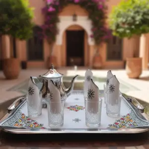 كاش بلاطو مطروز بالفاسي